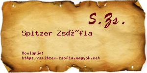 Spitzer Zsófia névjegykártya